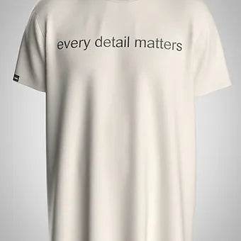 Every Detail Matters - Unisex Oversized Graphic Tee - ZEALTH.SHOP