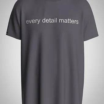 Every Detail Matters - Unisex Oversized Graphic Tee - ZEALTH.SHOP