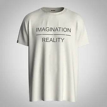Imagination Reality - Unisex Oversized Graphic Tee - ZEALTH.SHOP