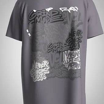 Hustle - Unisex Oversized Graphic Tee - ZEALTH.SHOP