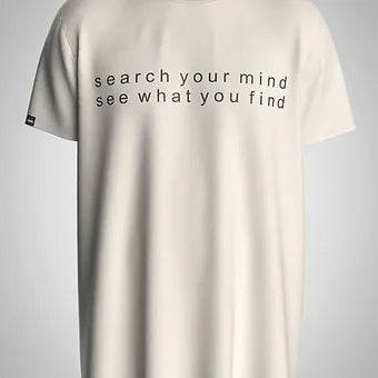 Search Your Mind See What You Find - Unisex Oversized Graphic Tee - ZEALTH.SHOP