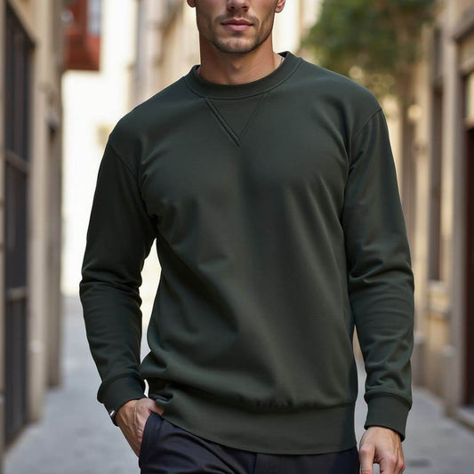 Men Crew Neck Sweatshirt - ZEALTH.SHOP