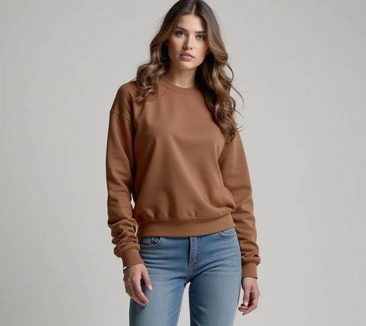 Women Crew Neck Sweatshirt - ZEALTH.SHOP