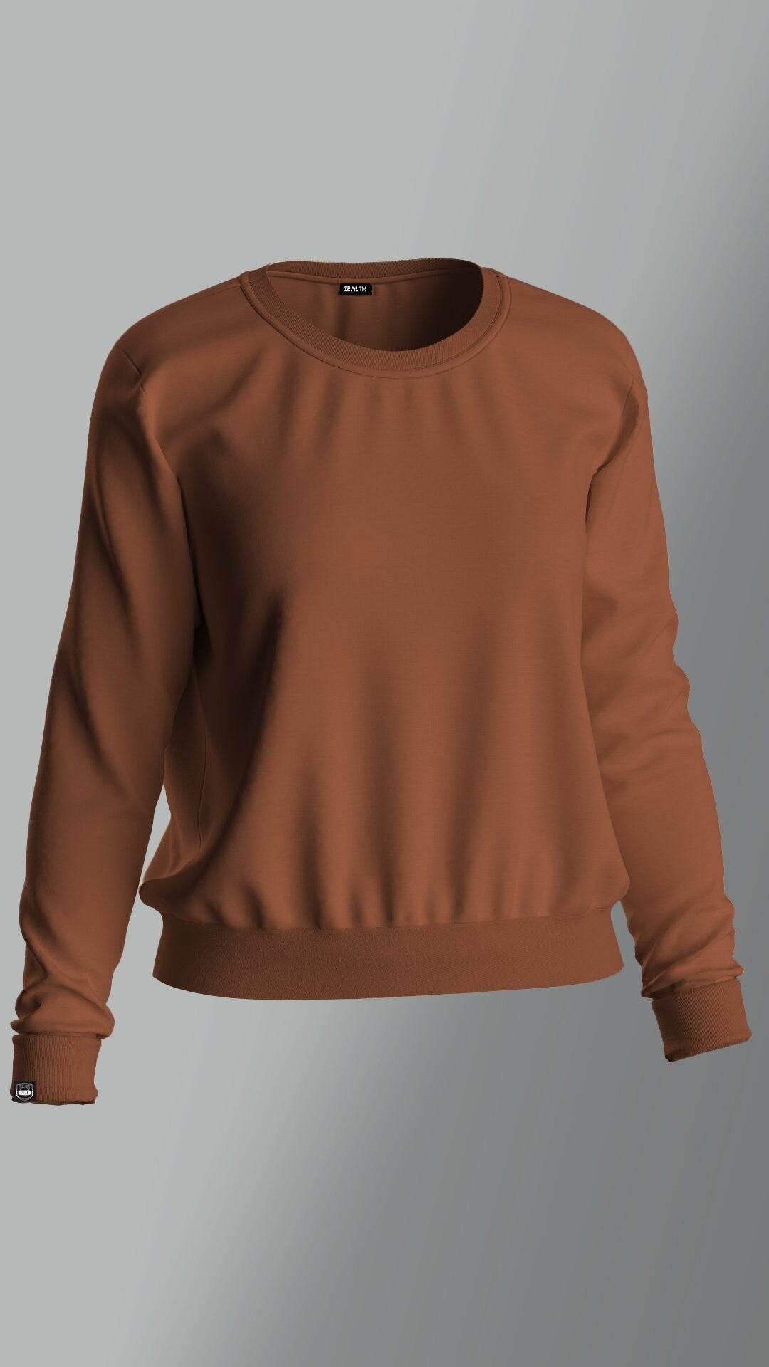 Women Crew Neck Sweatshirt - ZEALTH.SHOP