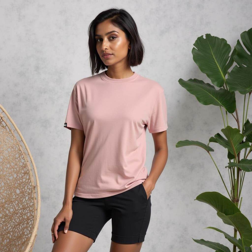 Women Classic Round Neck T-Shirt (Half Sleeves) - ZEALTH.SHOP