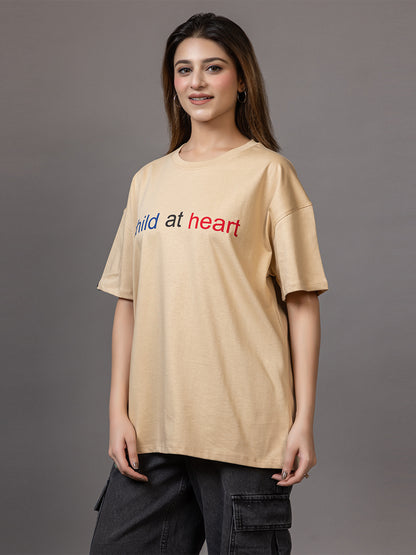 Child At Heart - Unisex Oversized Graphic Tee