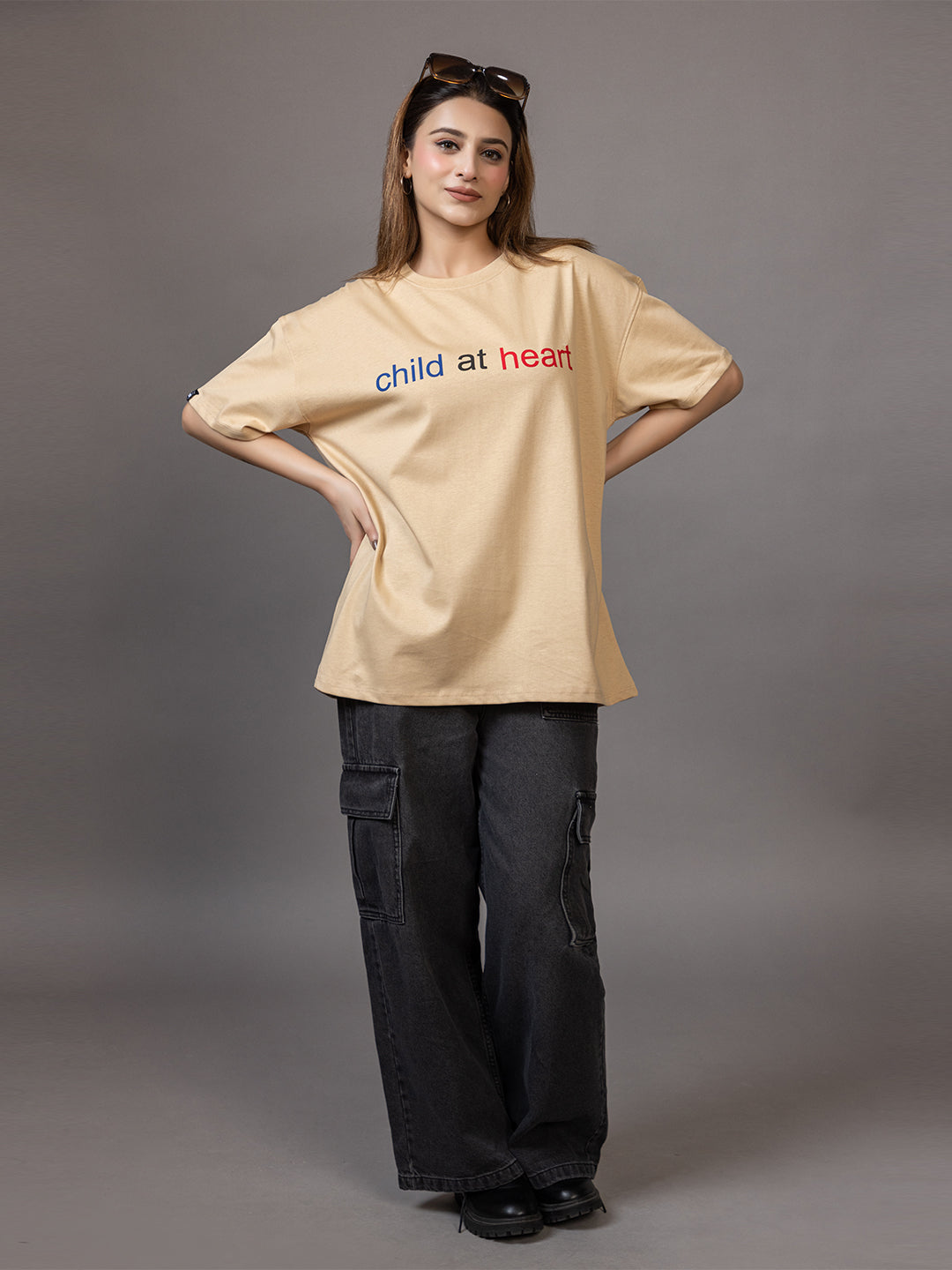 Child At Heart - Unisex Oversized Graphic Tee