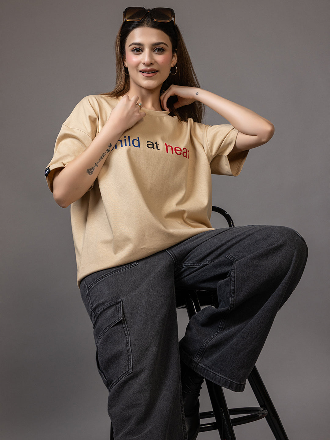Child At Heart - Unisex Oversized Graphic Tee