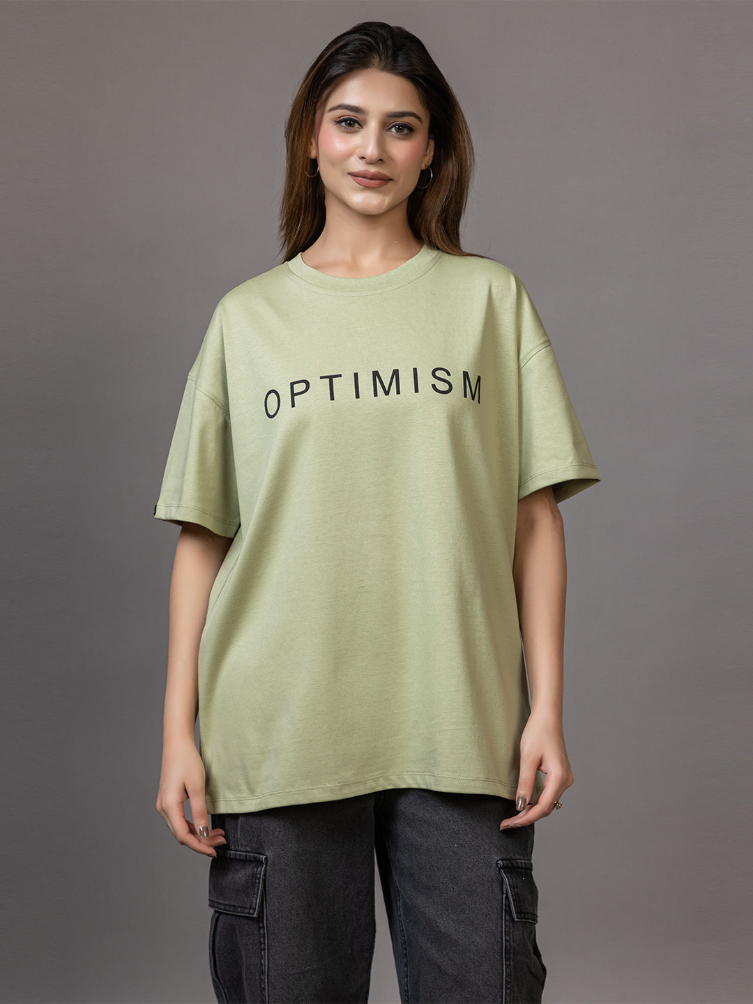 Optimism - Unisex Oversized Graphic Tee