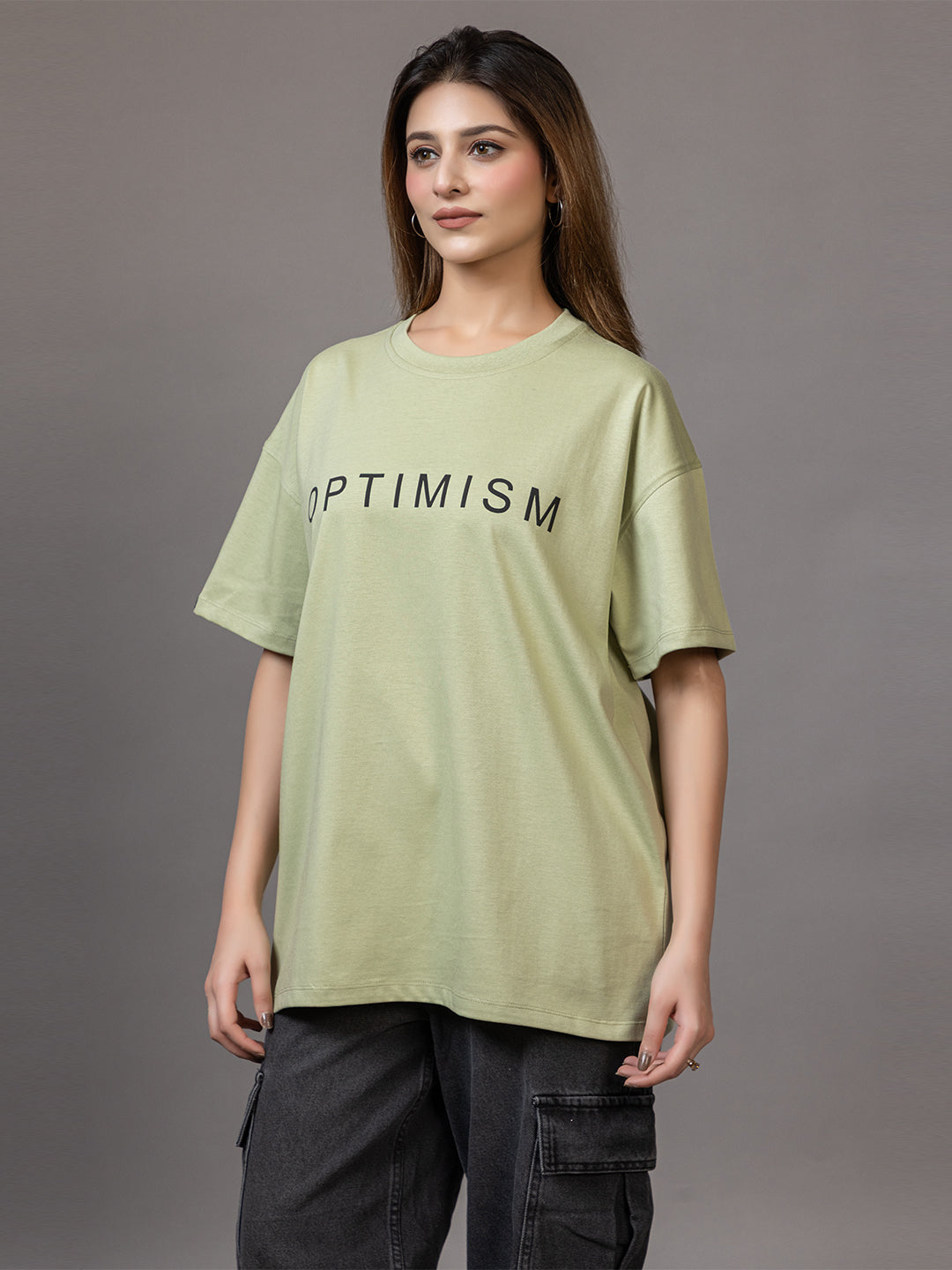 Optimism - Unisex Oversized Graphic Tee