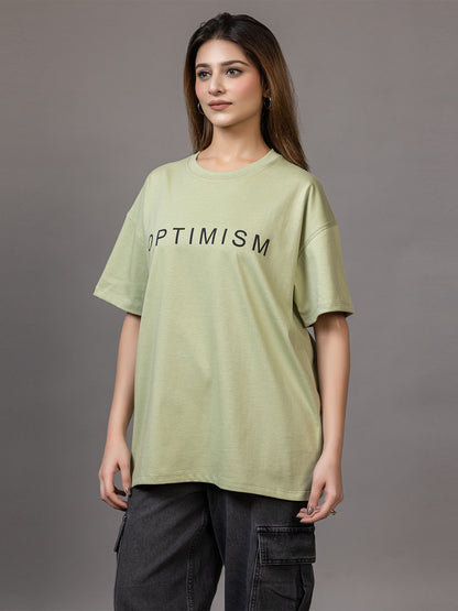 Optimism - Unisex Oversized Graphic Tee