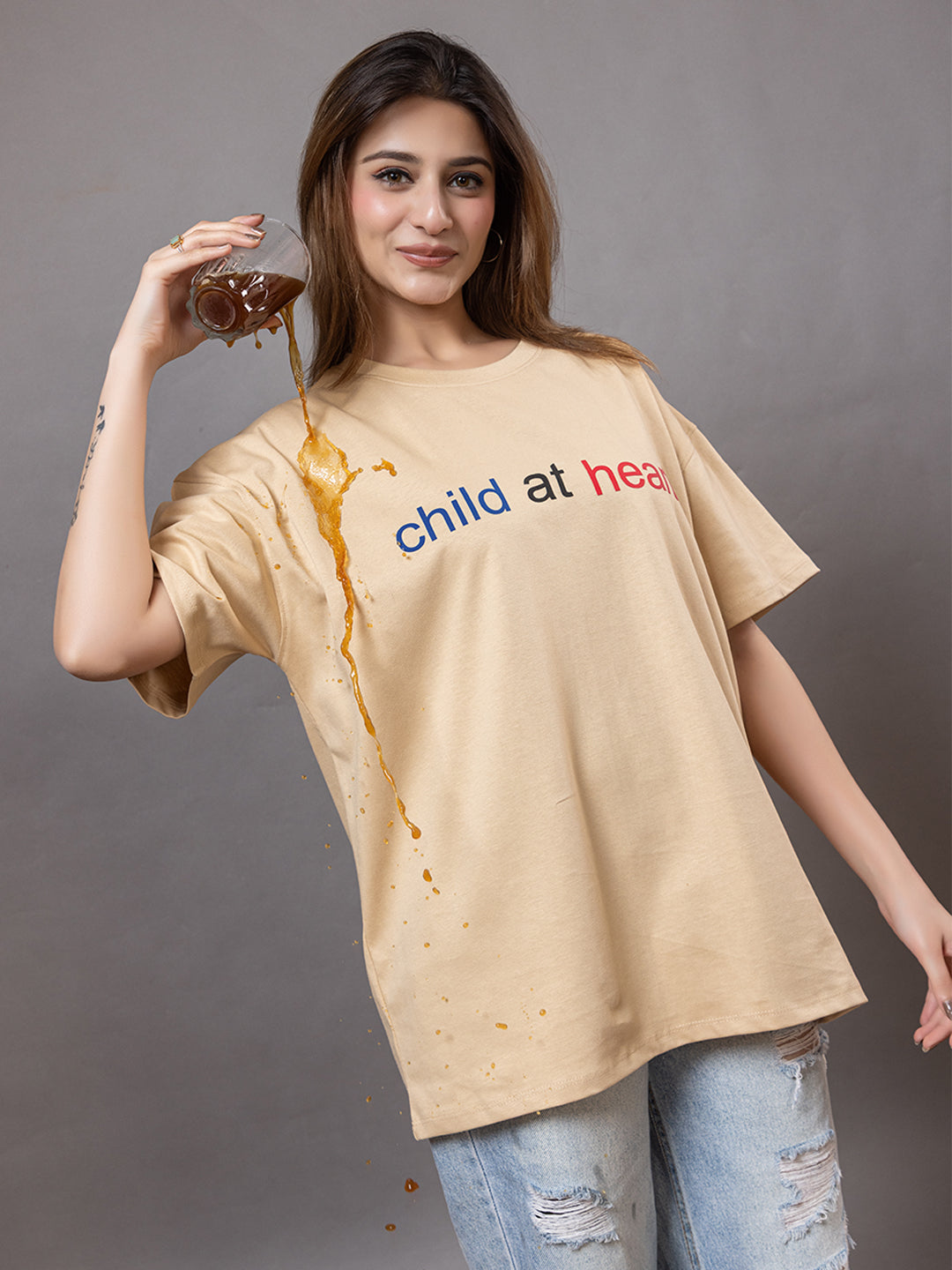 Child At Heart - Unisex Oversized Graphic Tee