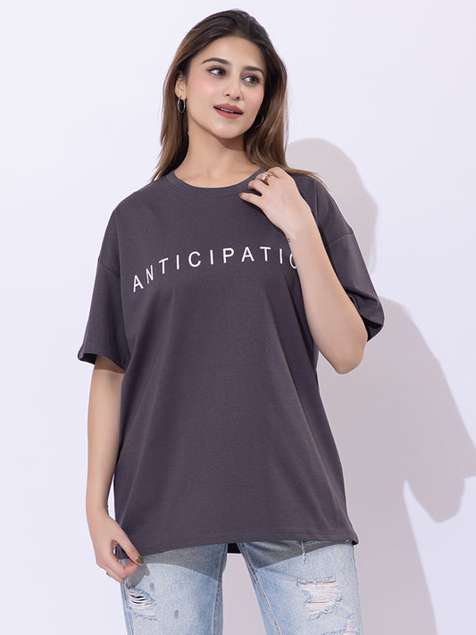Anticipation - Unisex Oversized Graphic Tee