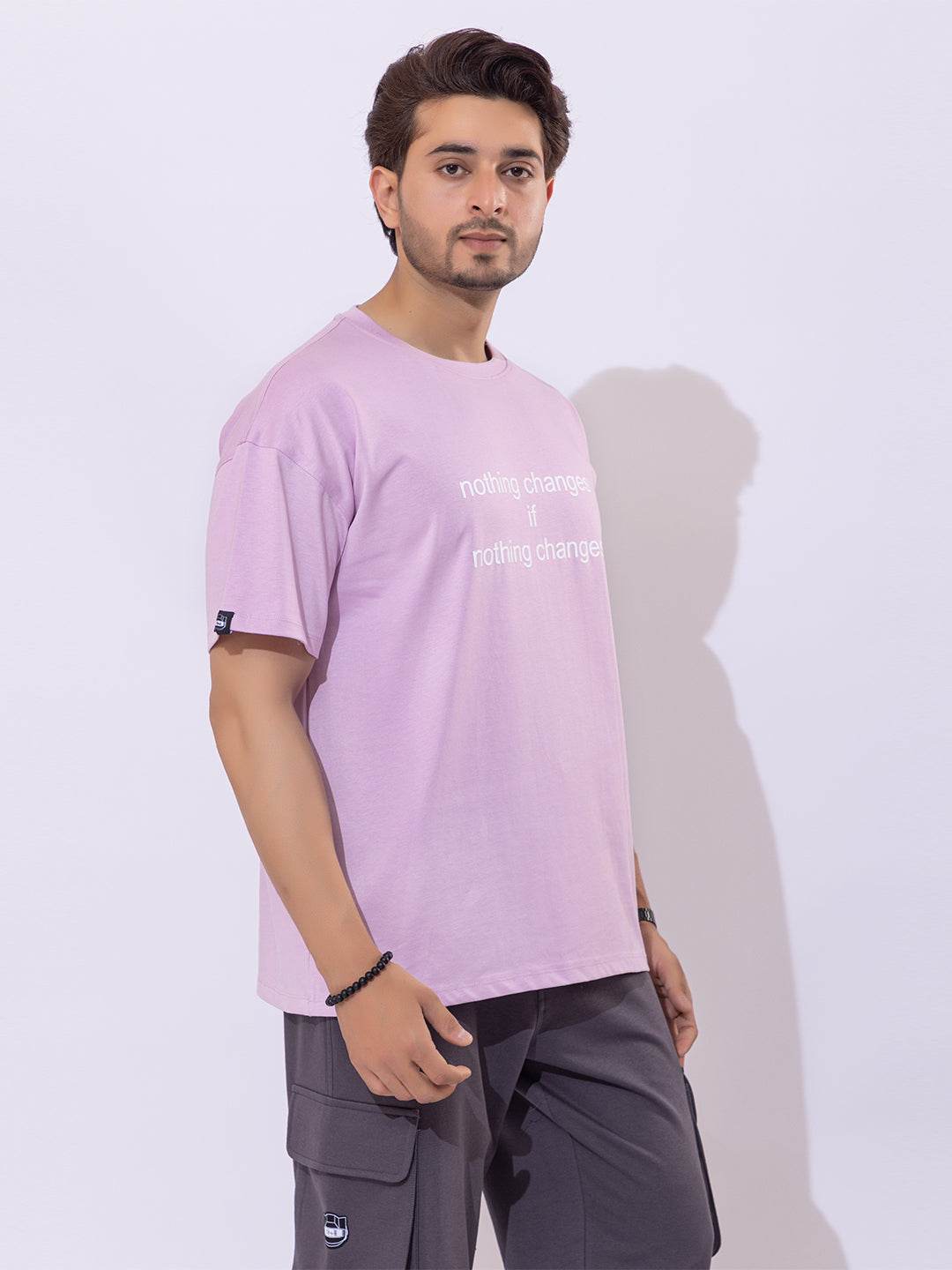 Nothing Changes If Nothing Changes - Unisex Oversized Graphic Tee - ZEALTH.SHOP