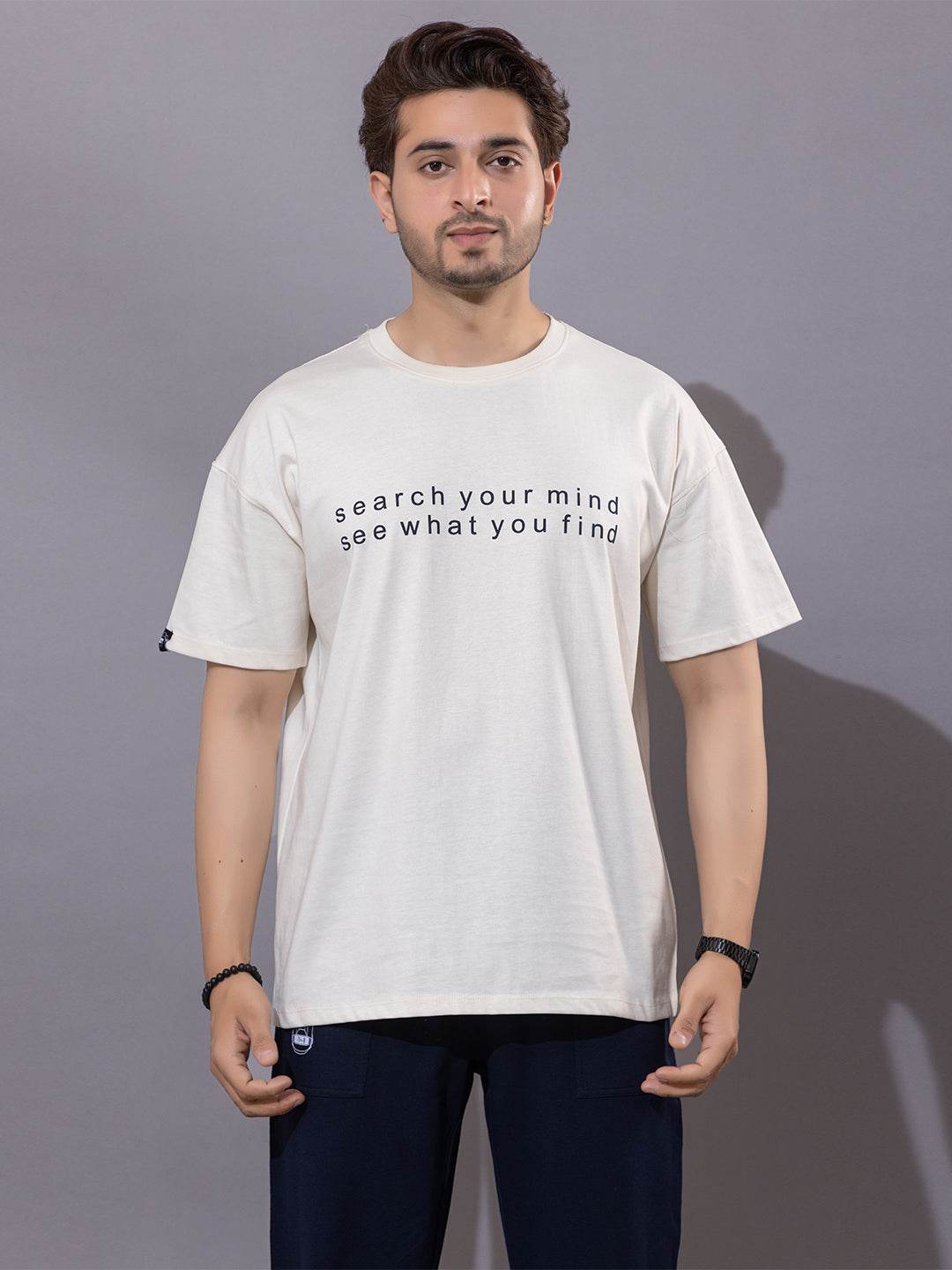 Search Your Mind See What You Find - Unisex Oversized Graphic Tee - ZEALTH.SHOP
