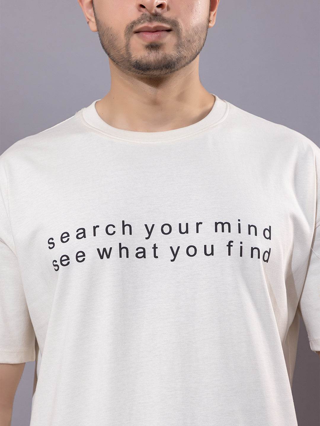 Search Your Mind See What You Find - Unisex Oversized Graphic Tee - ZEALTH.SHOP