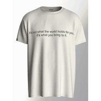 It's Not What The World Holds For You - Unisex Oversized Graphic Tee - ZEALTH.SHOP