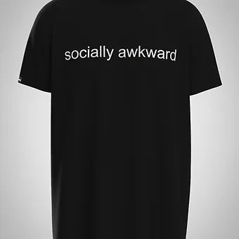 Socially Awkward - Unisex Oversized Graphic Tee