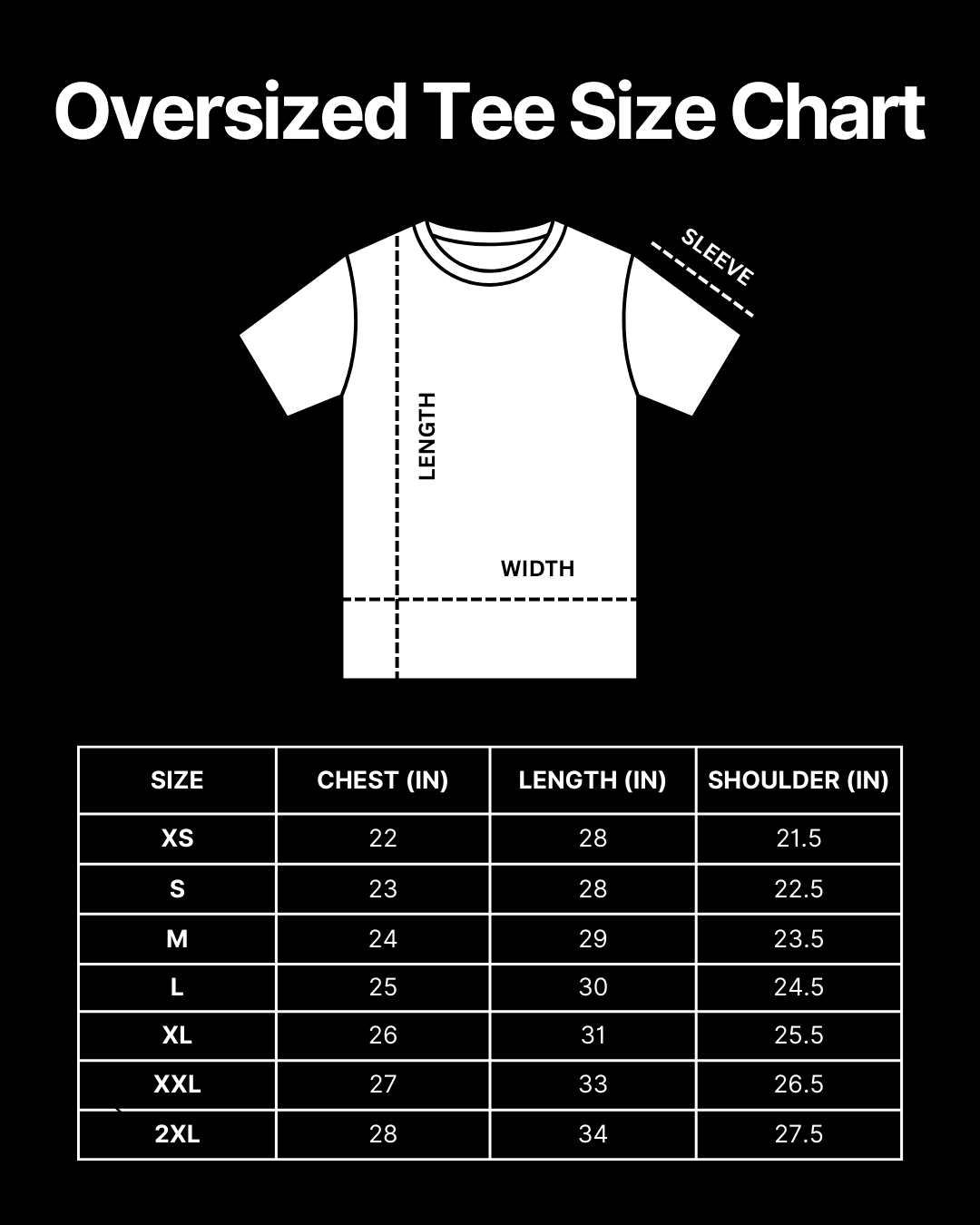 Hoodie_Size_Chart - ZEALTH.SHOP