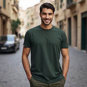 Men Classic Round Neck T-Shirt (Half Sleeves) - ZEALTH.SHOP